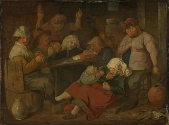 Gasthaus mit betrunkenen Bauern